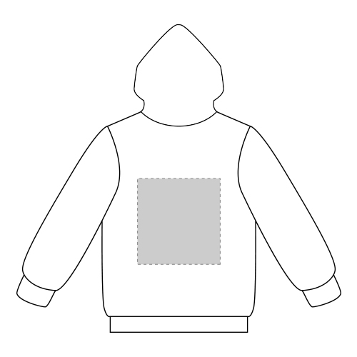 ⑧：ZIPパーカー背面