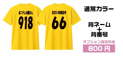 ネーム・番号セット大