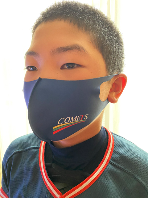 背番号入り、チームマスク