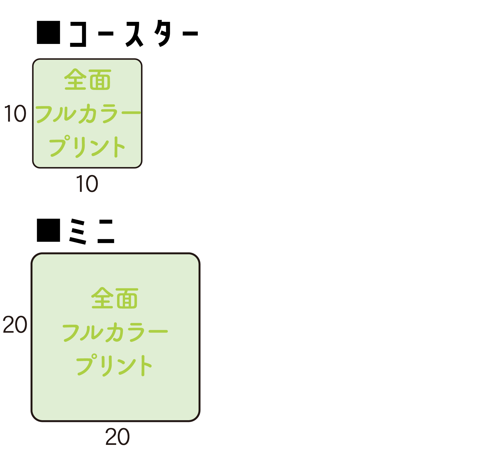 マイクロファイバーコースター