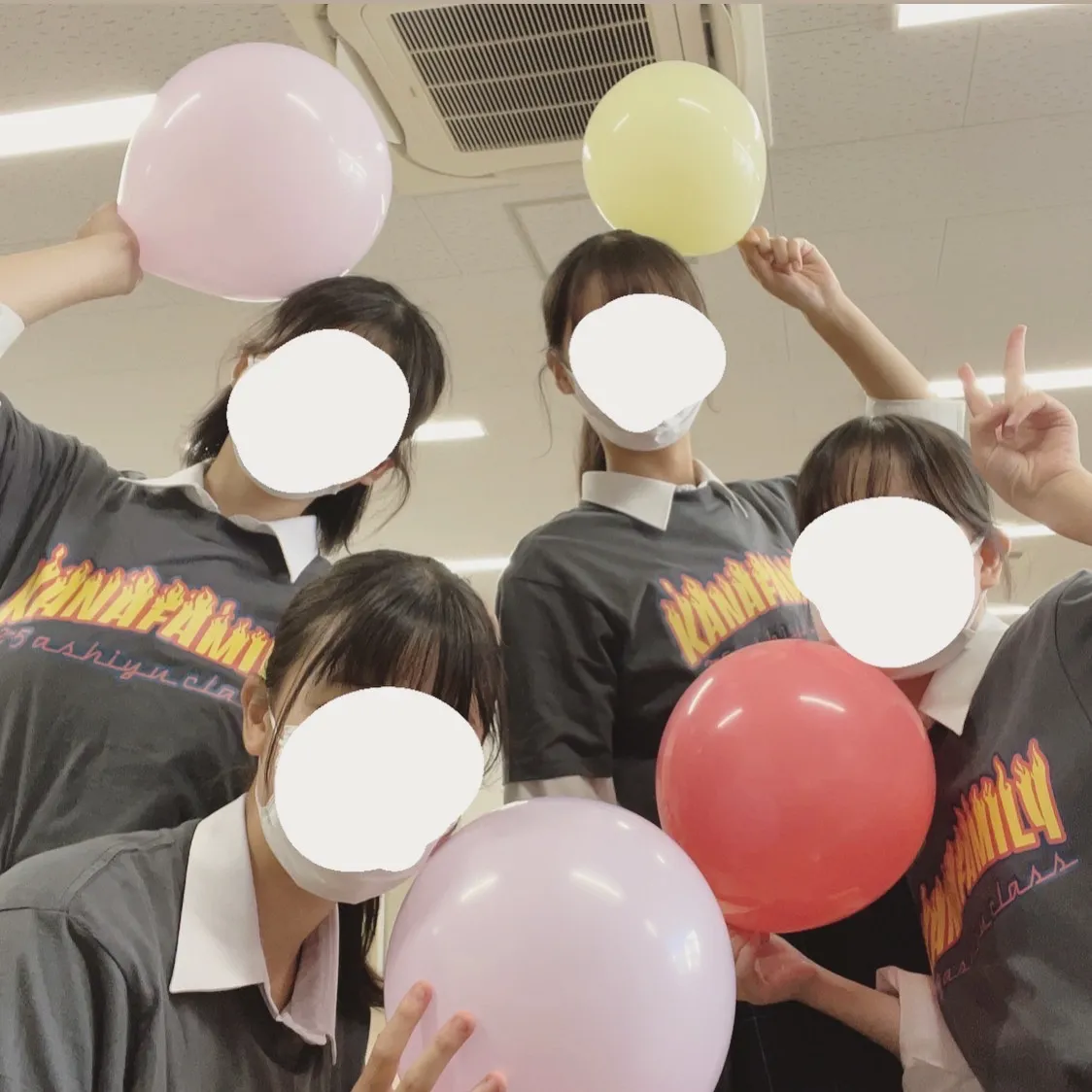 クラスTシャツ風船