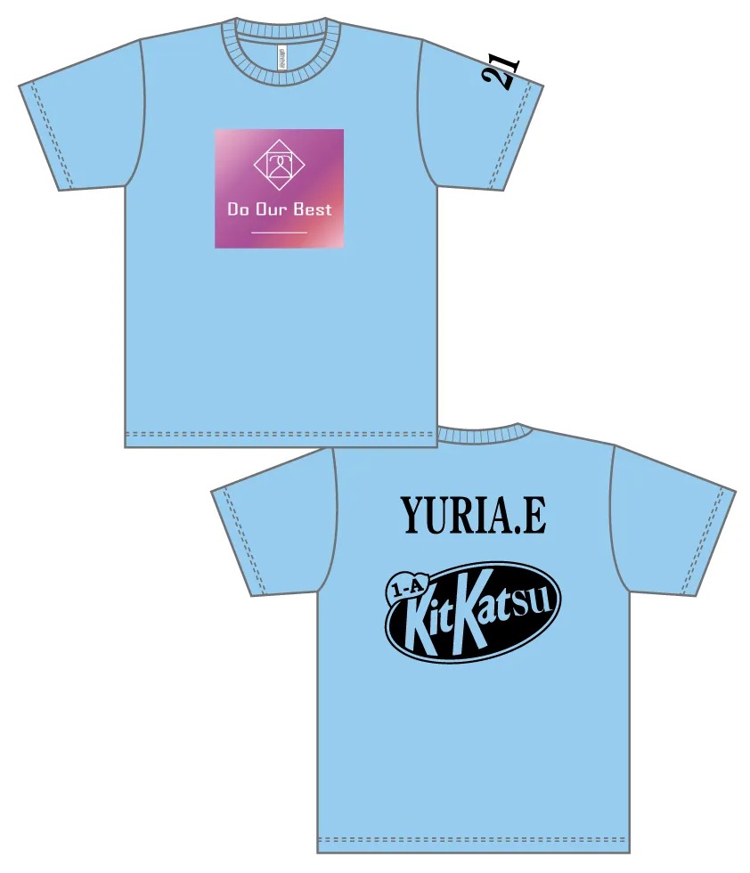 背ネーム入りクラスTシャツ