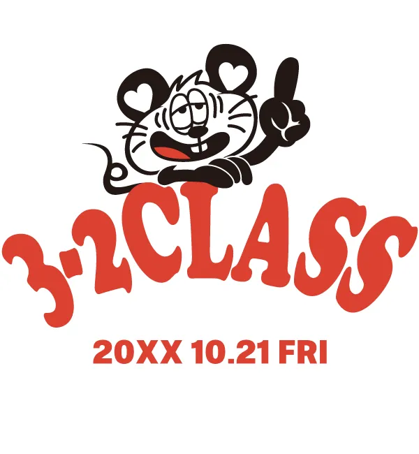 ストリートポップなネズミデザイン