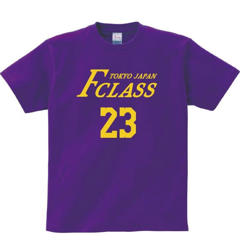 バスケユニフォーム風紫Tシャツ