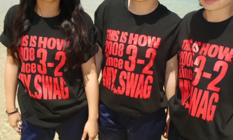 沖縄県N高等学校3年2組さま クラスTシャツ制作事例（ベーシックTシャツ）