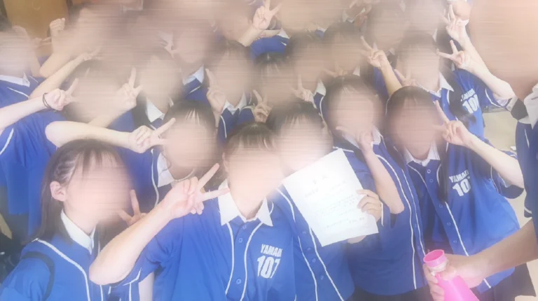 兵庫県I高等学校1年7組さま クラスTシャツ制作事例（ベースボールドライシャツ）