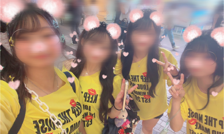 宮城県N高等学校3年7組さま クラスTシャツ制作事例（スーパードライTシャツ）